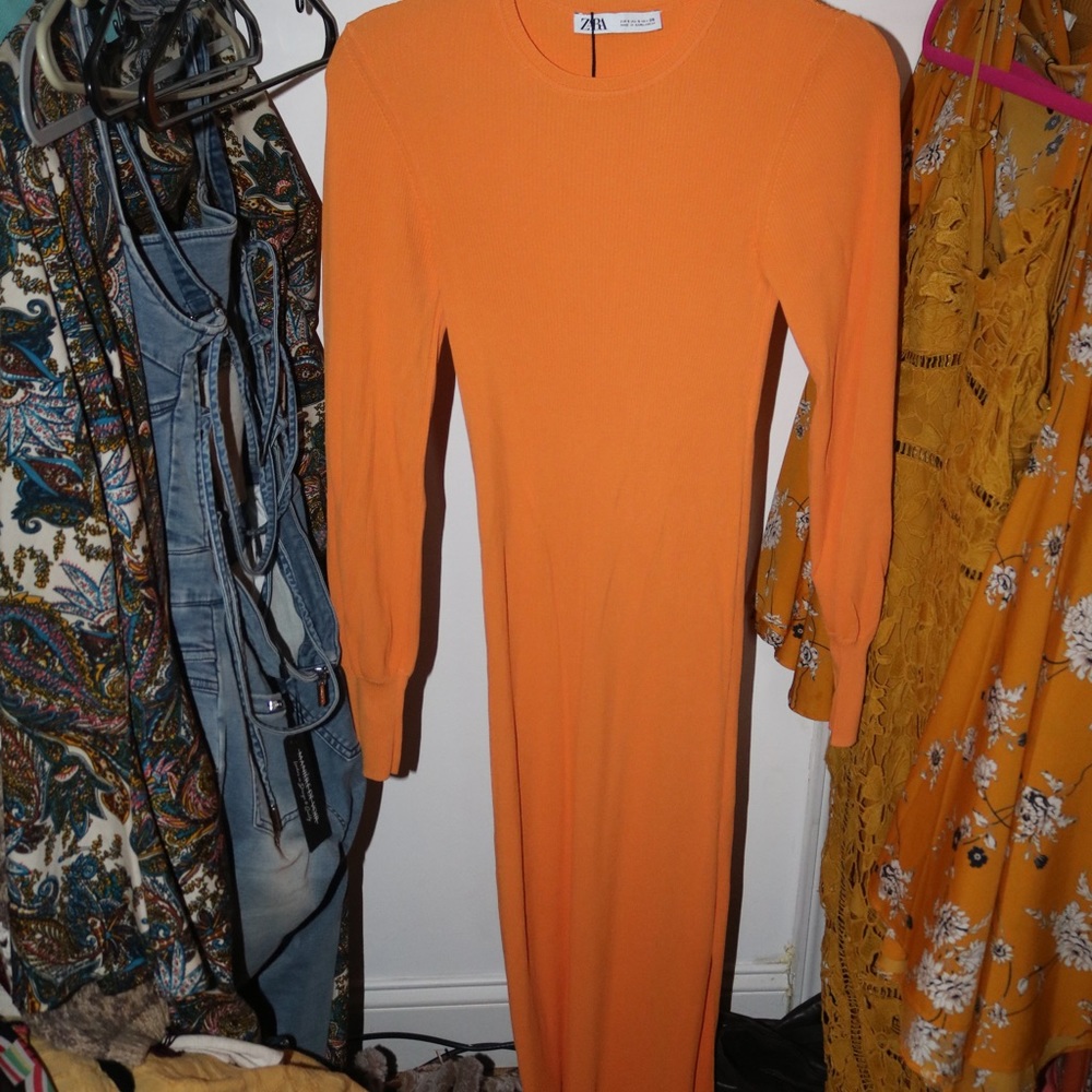 Zara Spring form fitting lightweight Dress!
